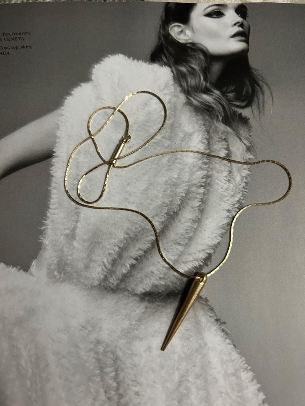 Gold Spike Pendant Necklace - Women Jewelry